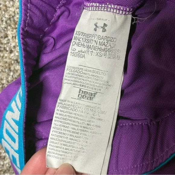 Under Armour Women's Purple and Gray Athletic Shorts Set - Picture 7 of 15